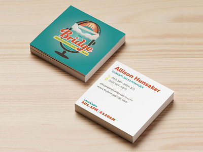 Business Card: The Bridge branding design