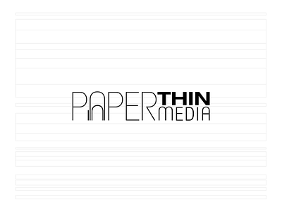 Logo: PaperThin Media branding logo