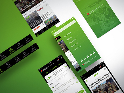 Application adobe xd app application design icon military news portugal screens ui ui design ux