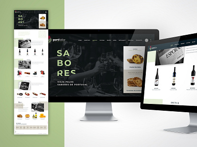 Website - Portuguese Products bootstrap catalogue design flavour homepage portugal product products site ui ux web web design webpage website