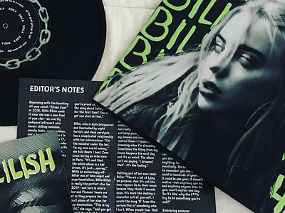 billie eilish vinyl record album art