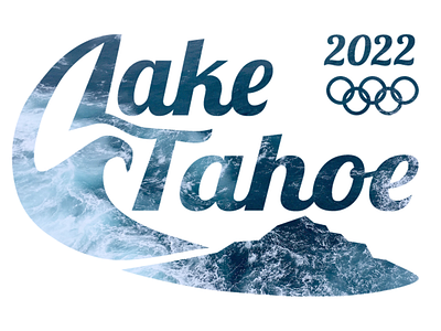 Lake Tahoe Winter Olympics Logo blue california lake lake tahoe logo mountain navy ocean olympics water wave winter