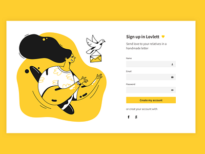 Sign up form daily ui design form signup signupform ui webdesign