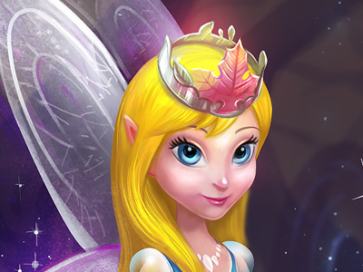 Fairy princess concept art dressup elf fairy fantasy game illustration