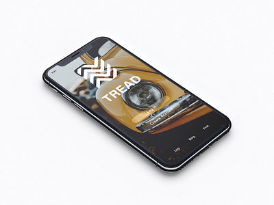 TREAD | a logging application for Ubers and Lyfts adobe app concept design graphicdesign photoshop ui ux xd