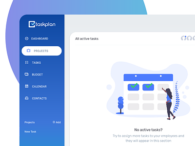 Taskplan - Updated Design dashboard design desktop ui webapp