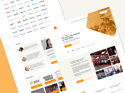 Y Combinator - Landing Page Concept design desktop landing landing page modern orange project redesign san francisco start up startup startups ui ux web design website ycombinator