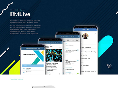 IBM Live android app appliance dashbaord event event app ios ui dashboard user interface designer ux designer ux ui