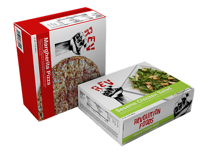 Revolution Foods Redesign box box design box logo design food idea inspiration packaging photoshop