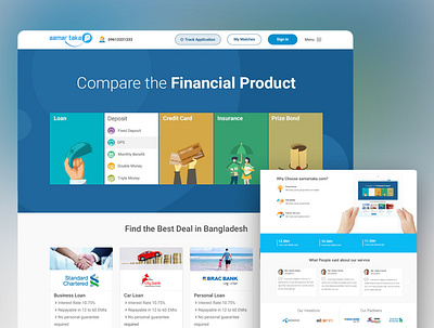 For Fintech Startup (It was completed in 2018) adobe xd blue branding clean app design corporate fintech illustration illustrator photoshop startup ui design ux design web design