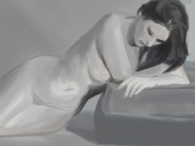 [NSWF] Figure Study WIP digital art digital painting photoshop study