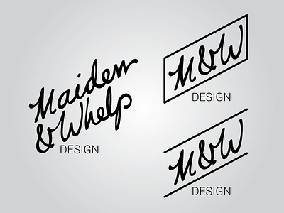 New Maiden & Whelp Logo design logo wip