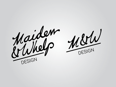 Maiden & Whelp Edit logo design script