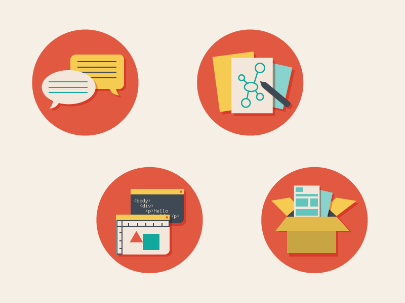 Process badgesdribbble