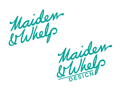 Maiden & Whelp Logo Update logo redesign