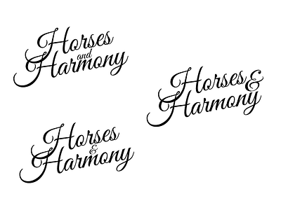 Horses and Harmony Logo logo wip