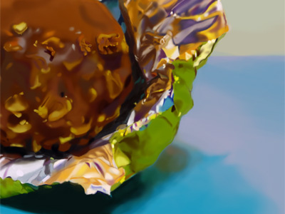 Hyper Realistc Painting - Detail digital painting food illustration photoshop