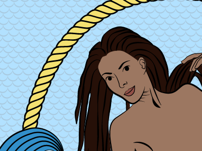 Mermaid WIP illustration illustrator mermaid vector wip