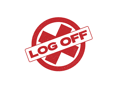 Log Off vector