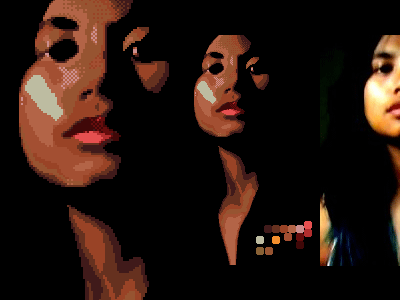 Pixel Self-Portrait art pixel self portrait wip