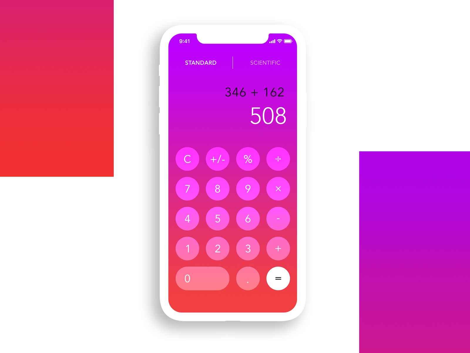 Daily Ui 004 - Calculator by Leeannah Ledesma on Dribbble