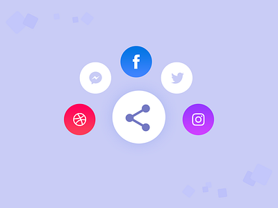 Daily Ui 010 - Social Share colorful daily 100 daily 100 challenge daily ui design newbie ui