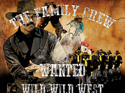 Wild Wild West backdrop poster advertising design graphic design illustration photoshop poster