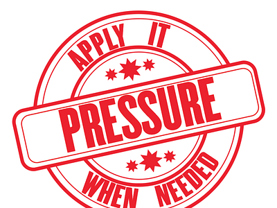 Pressure branding logo t shirt design
