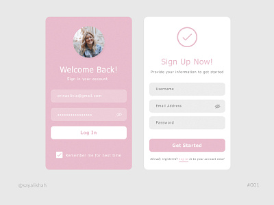 Daily UI #001: Sign Up Screen