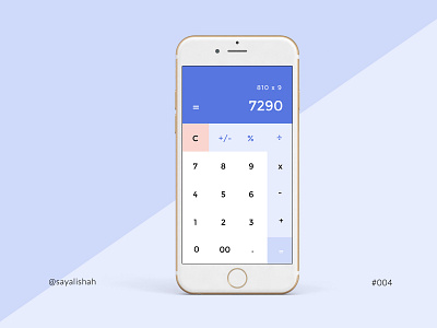 Daily UI #004: Calculator