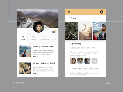 Daily UI #006: User Profile daily ui challenge user experience designer user profile