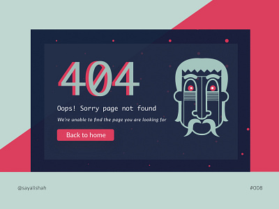 Daily UI #008: 404 Page 404 page daily ui illustration website design