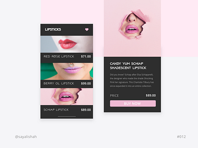 Daily UI #012: Single Product beauty app daily 100 challenge ecommerce app single product