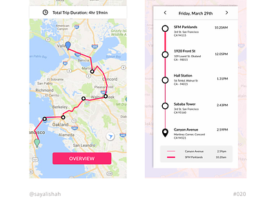 Daily UI #020: Location Tracker