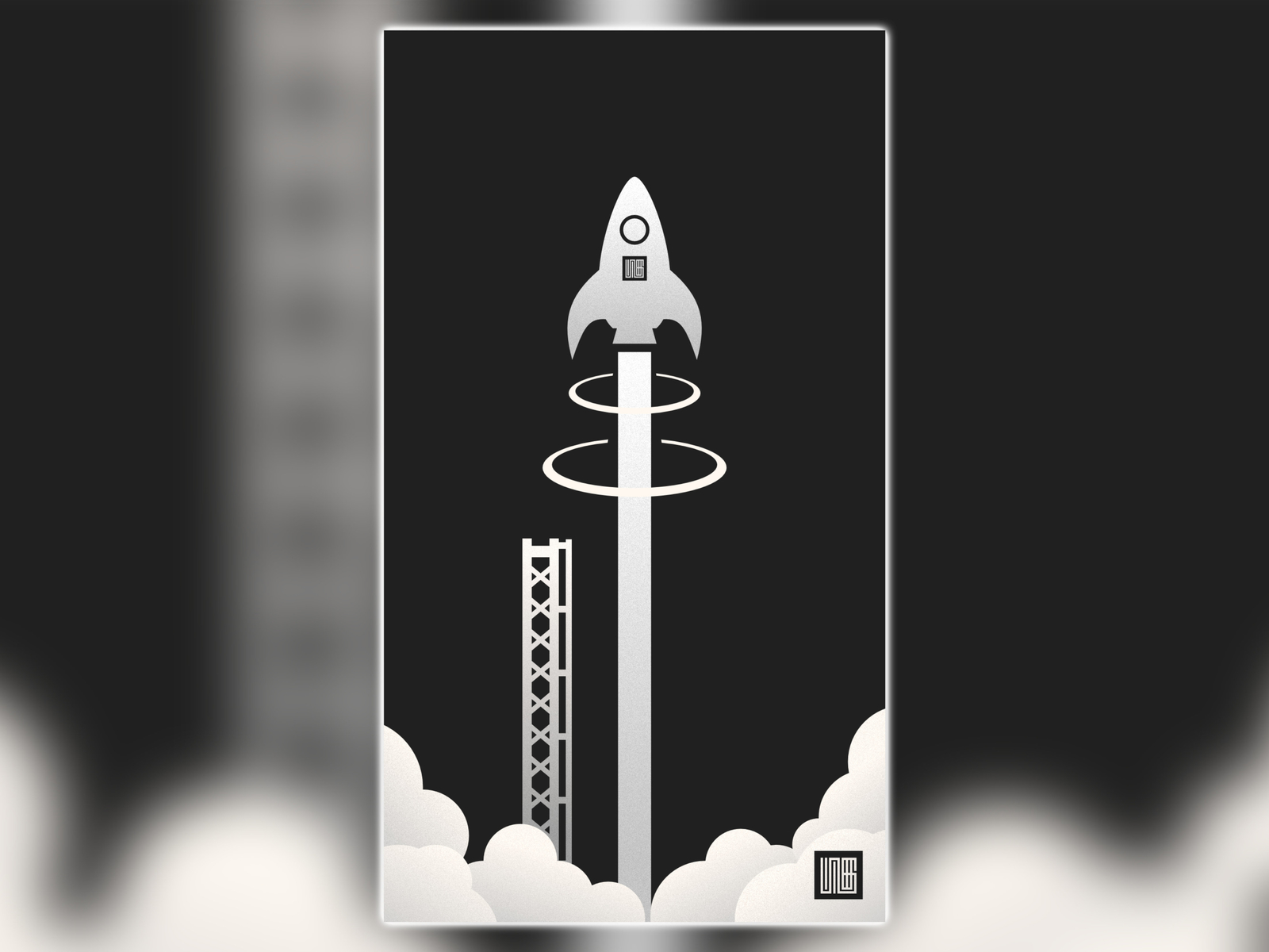 Rocket Noir (wallpaper for smartphone) by Restia Mely Anugrah on Dribbble
