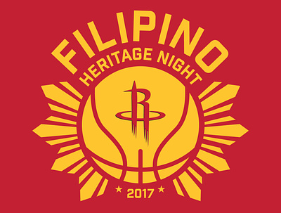 Houston Rockets Filipino Heritage Night branding design filipino houston rockets icon logo vector