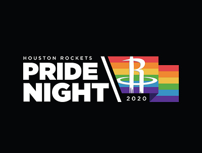 Houston Rockets Pride Night branding design houston rockets icon logo pride pride night vector