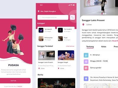 Aplikasi PUDASA app education mobile app uiux