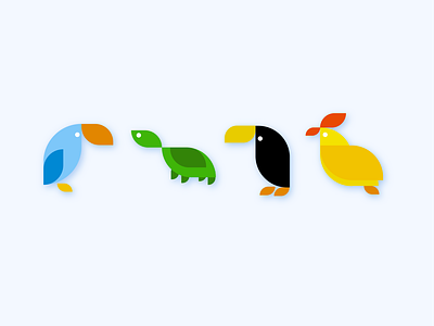 Same Shape Exploration birds clean design emoji icons illustration shapes web