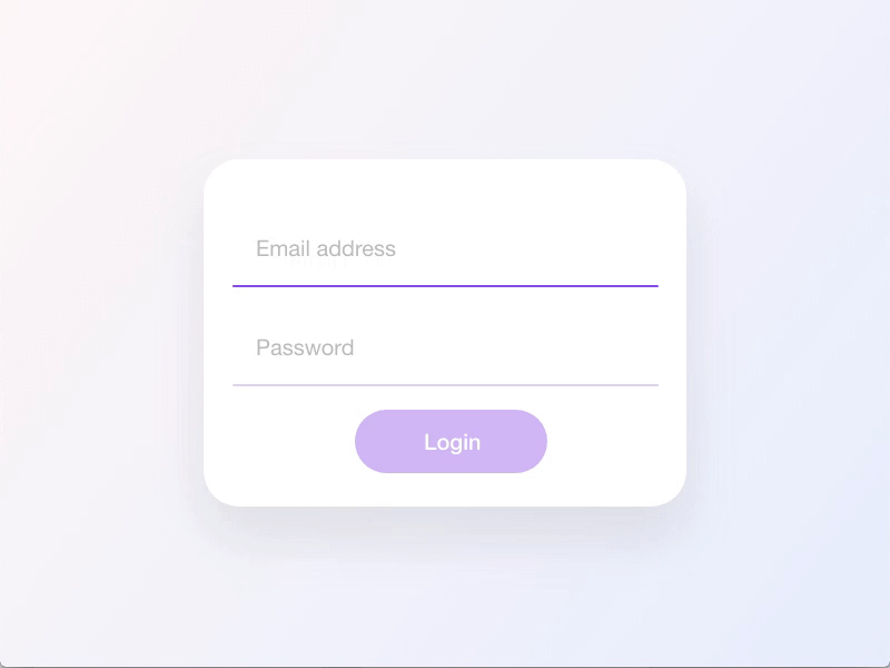 Login Field Interaction by Dalsukh Tapaniya on Dribbble