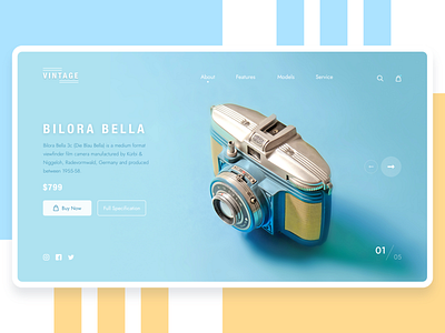Camera Product Page Concept