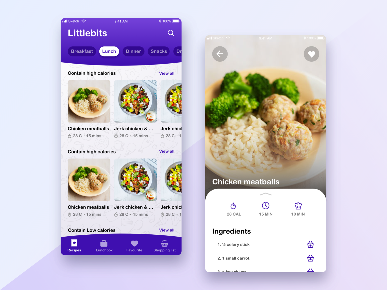 Littlebits Lunch Box App by Dalsukh Tapaniya on Dribbble