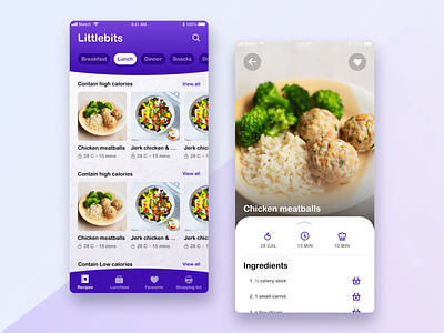 Littlebits: Lunch Box App 2019 trends app clean clean design design food lunchbox minimal trending