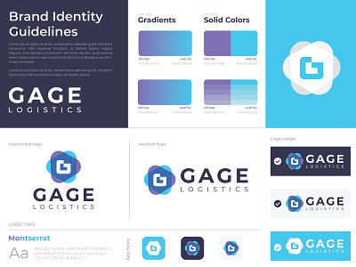 Brand identity design for GAGE LOGISTICS abstract agency brand identity branding branding design creative logo data data visualization design developers letter logo logo designer logo mark logodesign logotype marketing minimal minimalist modern logo technology