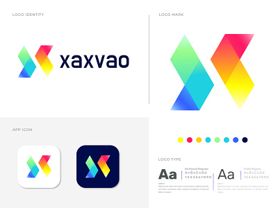 xaxvao X letter Logo Design (Unused for Sale) abstract app icon branding concept designer gradient letter design letter logo logo mark logo marks marketing modern monogram social media symbol tech logo vector x x letter x logo