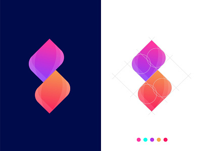 S letter logo deign concept for Seryxo abstract abstract art abstract design app icon arrow logo branding concept creative logo designer gradient letter design letter logo logo mark marketing modern monogram s s letter s mark symbol