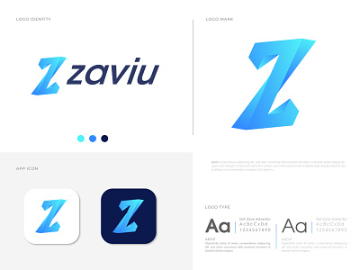 Zaviu (Z) Latter Logo Design Concept abstract abstract art abstract design app icon branding concept creative logo designer gradient letter design letter logo logo designer logo mark logotype marketing modern monogram z letter z logo z mark