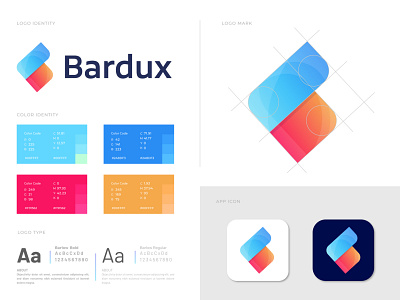 Branding logo design for bardux abstract abstract art abstract design app icon arrow logo b b letter branding branding design concept creative logo designer f mark gradient letter design letter logo logo mark modern monogram symbol