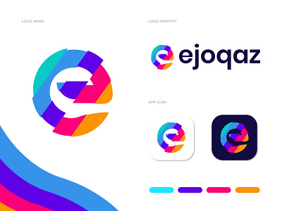 Ejoqaz branding logo design - E letter logo abstract agency brand identity branding branding design c letter c letter logo colorful logo creative logo design gradient gradient logo illustration letter logo logo designer logo mark logotype modern logo print typogaphy