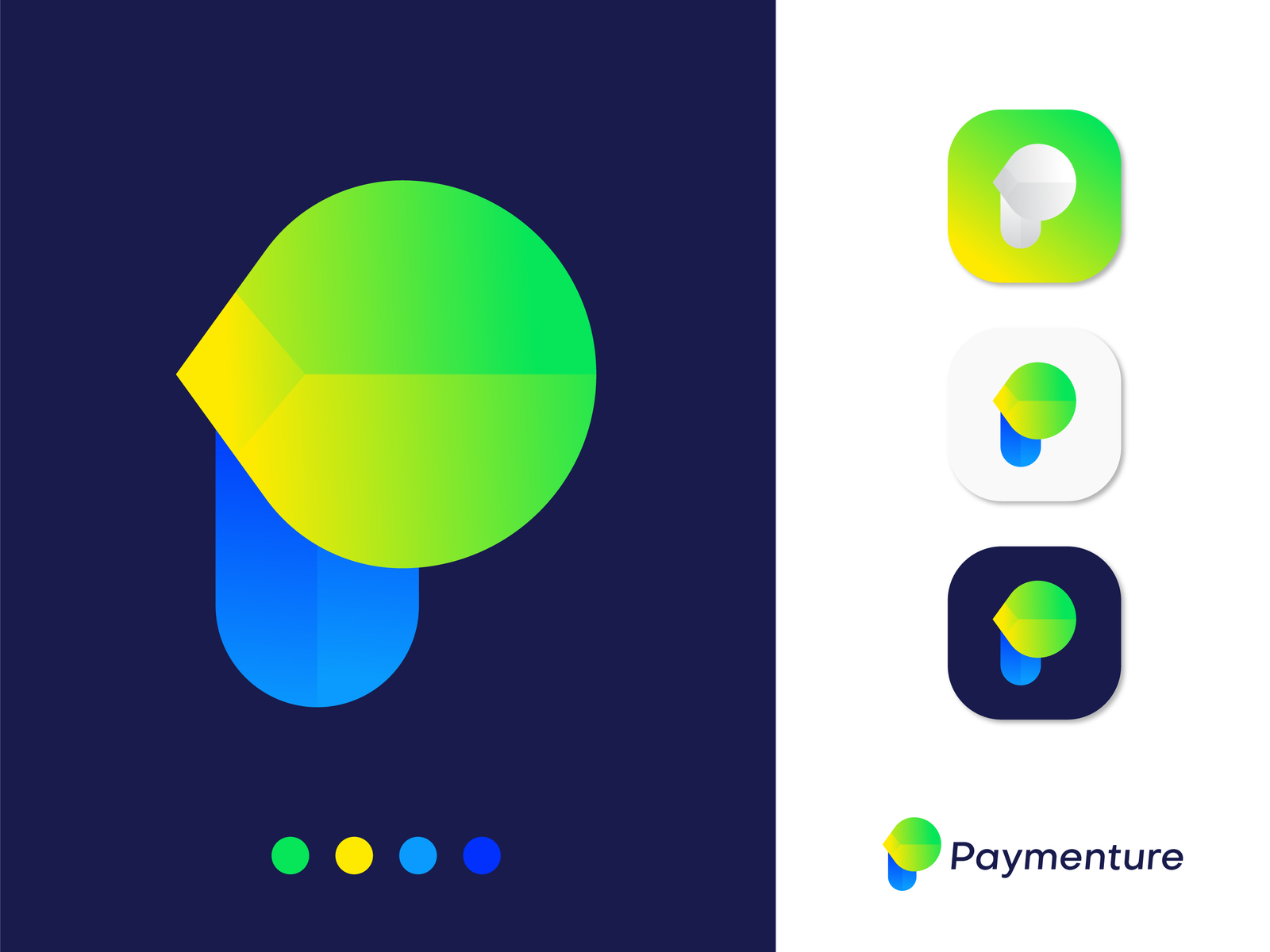 Paymenture Branding Logo Design - P letter logo by Eashin Arafath on ...